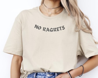 No Ragrets Shirt Tattoo Meme Gift Unisex Tshirt Funny Viral Joke T-Shirt Silly No Regrets Misspelled Internet Humor Dumb Comedy Graphic Tee
