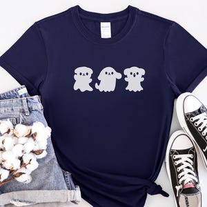 Leuke spookhonden T-shirt cadeau schattig Halloween-feestshirt Trick or Treat grafisch T-shirt leuk griezelig seizoen cartoon puppy T-shirt huisdier ouder cadeau