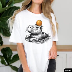 Cute Capybara Shirt Comfort Colors Top Unisex TShirt Kawaii Capybara Tee Gen Z Humor Meme Gift Rodent Shirt Capybara Lover Gift for Her