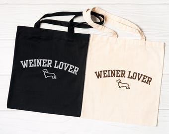 Weiner hondentas grappig teckel cadeau Weenie hondentas Doxie minnaar cadeau