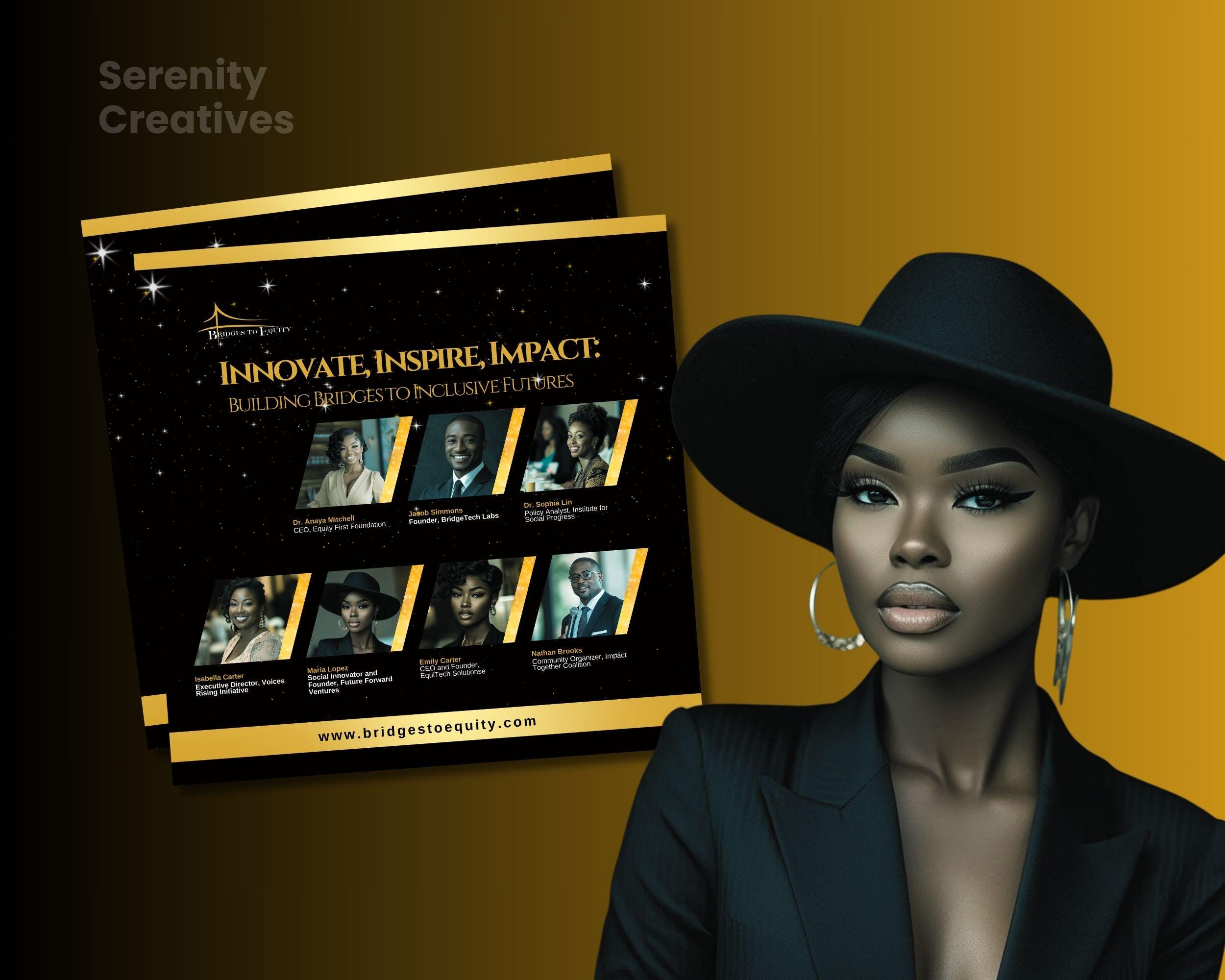 Luxury Summit Design Template | Canva Editable | DIY Canva | Premium ...