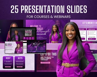 Plantilla de presentación de coaching / Presentación editable en Canva / Descarga digital en PDF