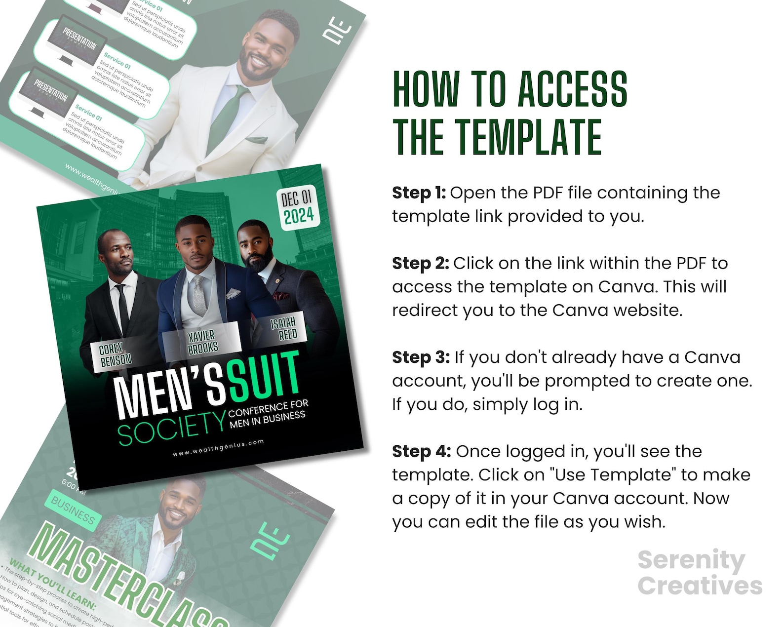 20-in-1 Male Coaching Bundle | Workshop and Event Flyer Templates for ...