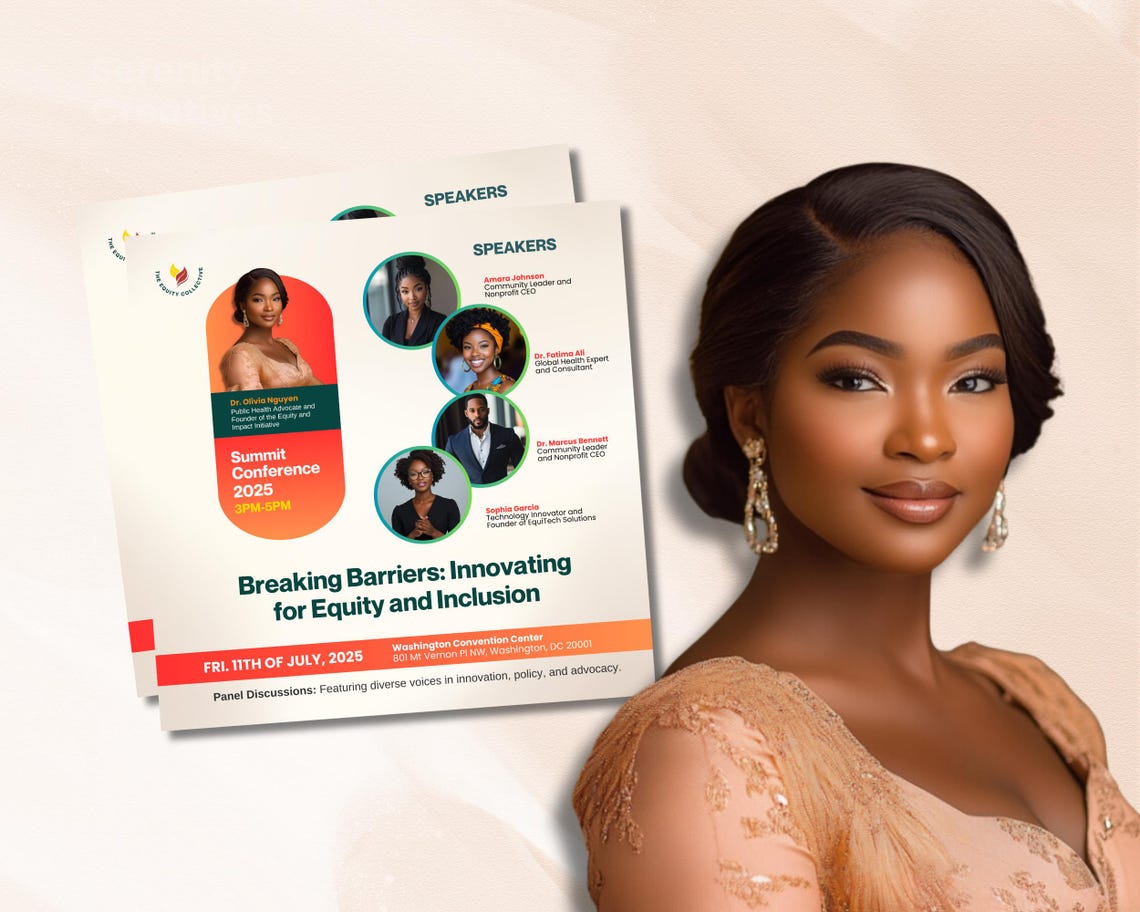 DIY Summit Flyer Canva Template Event Promotion Customized Conference ...