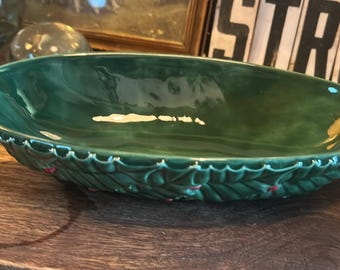 Plato para servir navideño Holiday Lefton