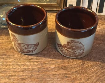 Juego de tazas de pato antiguas