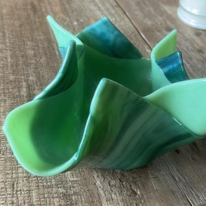 Vintage glass drop vase