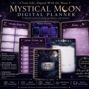 Moonlight Digital Planner | Celestial GoodNotes Planner