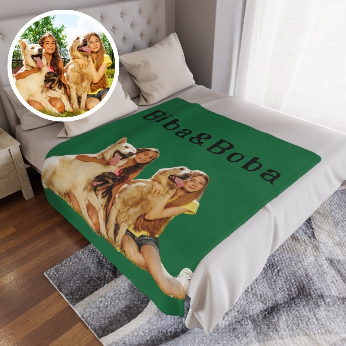 Custom Pet Blanket Using Pet Photo & Name Custom Dog Cat Blanket ...
