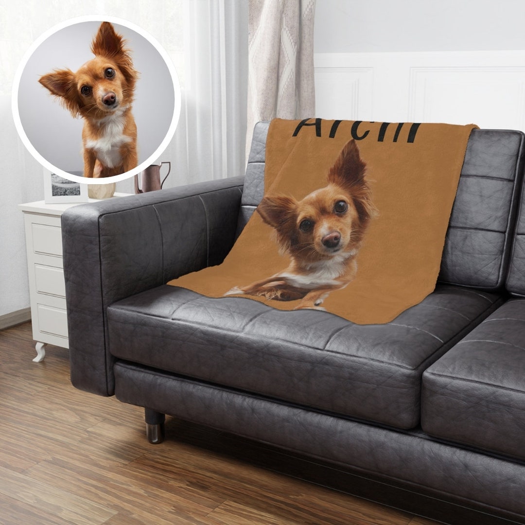 Custom Pet Blanket Using Pet Photo & Name Custom Dog Cat Blanket ...
