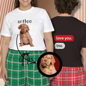 Custom Pajamas, Face Pajama Set, Christmas Family Pajamas, Personalized Pajama pants with face, Custom Pajama Pants, Custom Dog Face Pajamas