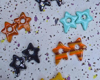Handmade, interchangeable earring charms