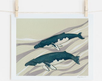 Promenade- Humpback Whale Print
