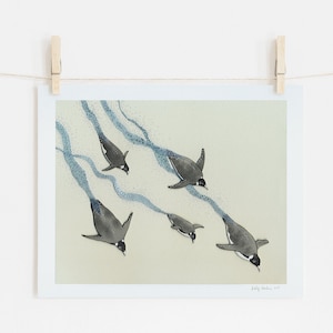 Dive - Emperor Penguin Print