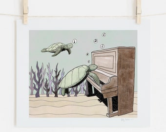 The Sunken Piano print