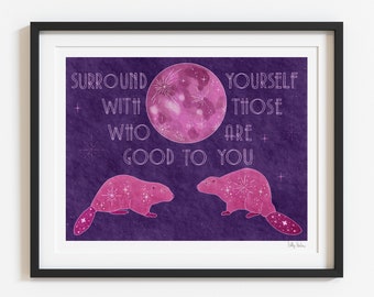 American Beaver Print, unframed