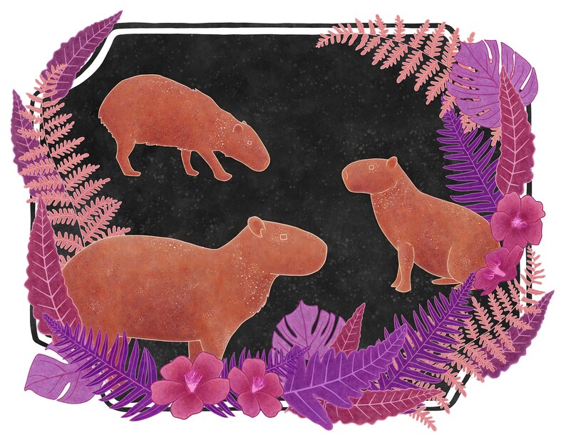 Capybaras Print