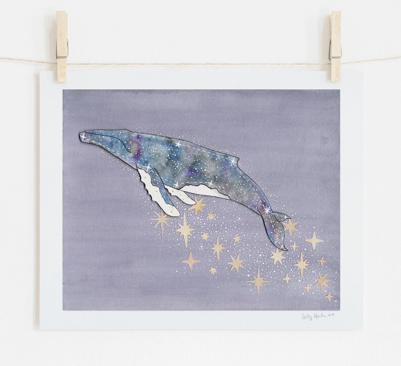 Humpback Whale Constellation print, unframed image 3