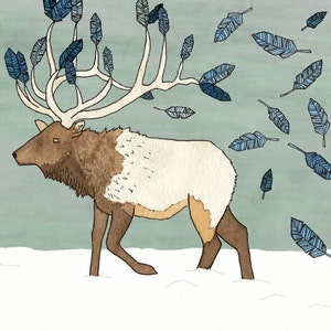 Out with the Old - Elk Print