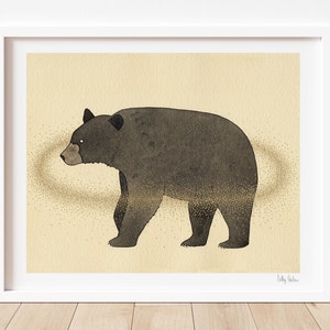 Orbit- Black Bear Print