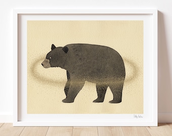 Orbit- Black Bear Print