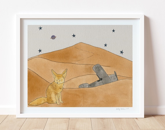 Fennec Fox in the Desert print, unframed