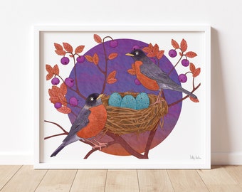 Robin's Nest Print, unframed