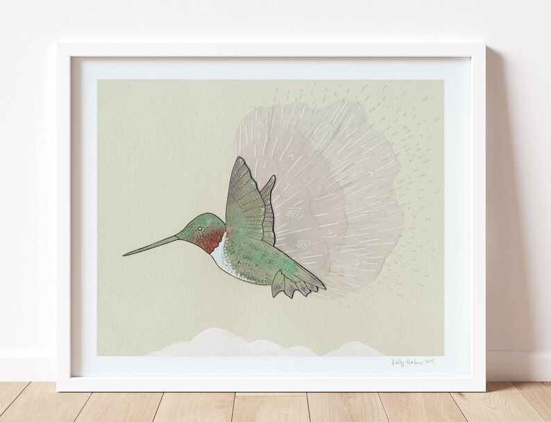 Fleeting Hummingbird Print image 1