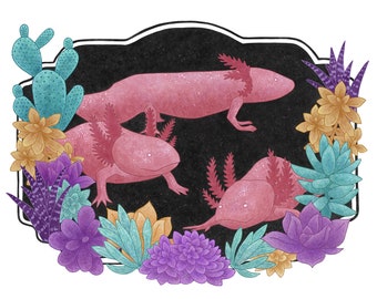 Axolotls Print