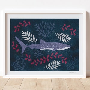 Whale Shark Print, unframed