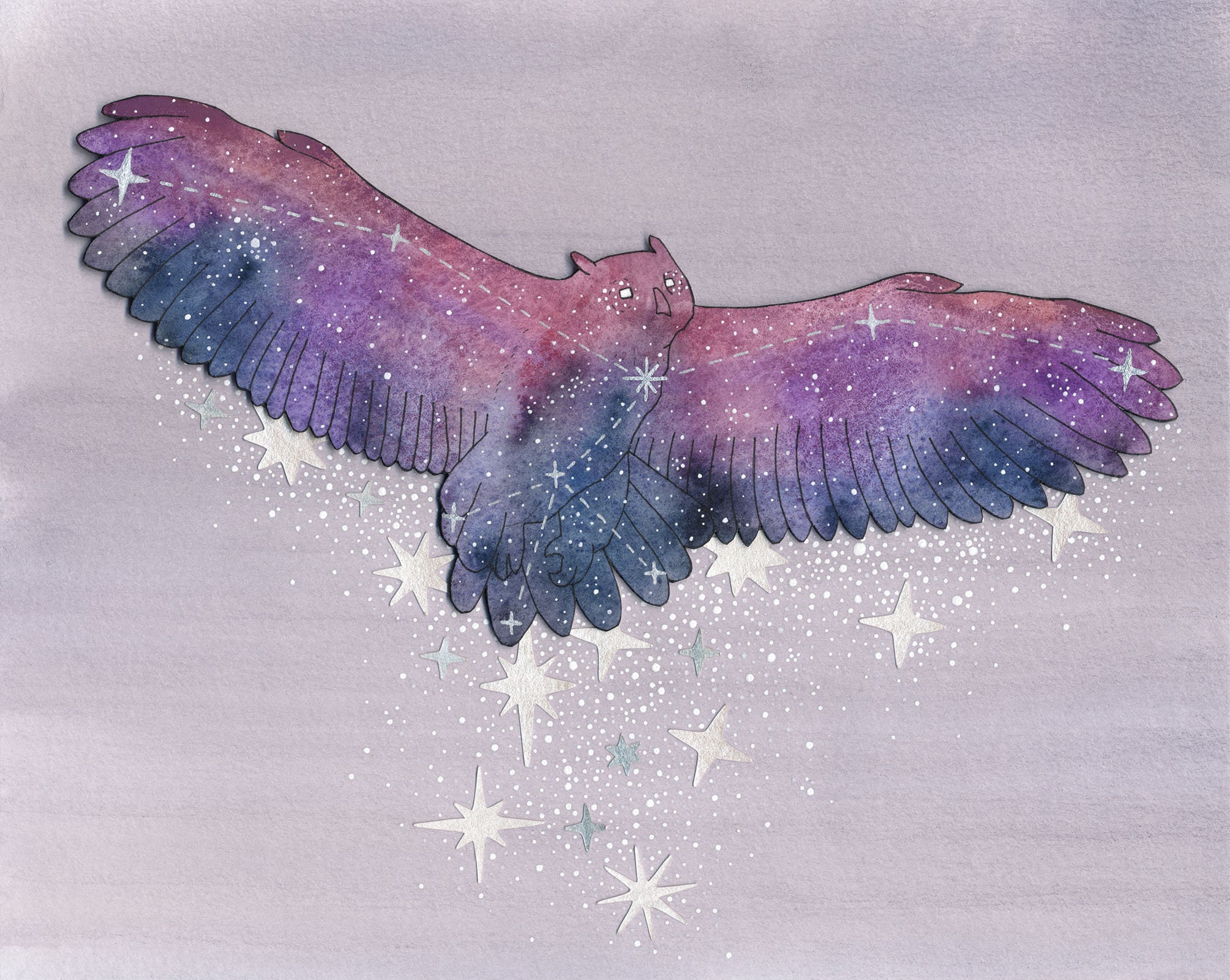 Owl Constellation print