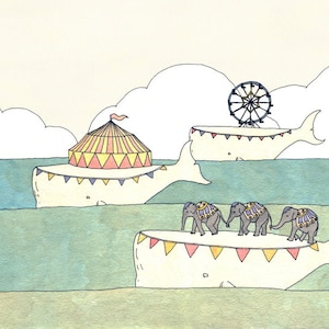 Traveling Circus print