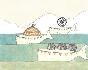 Traveling Circus print