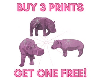 Buy 3 prints, get 1 free!