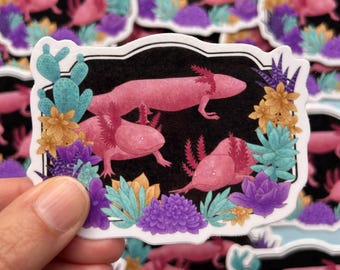 Axolotls Vinyl Sticker