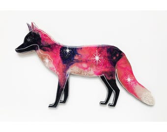 Custom Fox Resin Wall Hanging