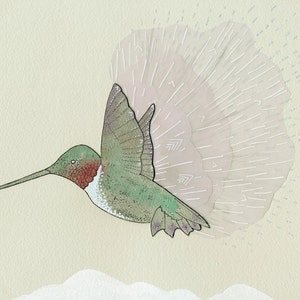 Fleeting Hummingbird Print image 2