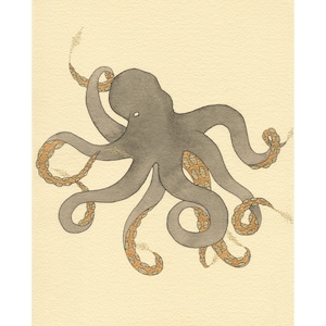 Inking -Octopus Print