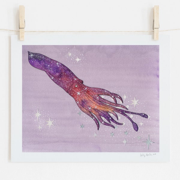 Squid Constellation print