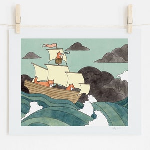 Sail Close to the Wind- fox print