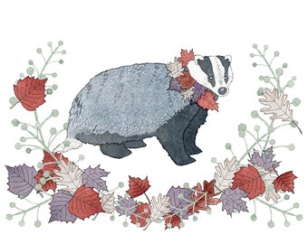 Geliefde Badger print