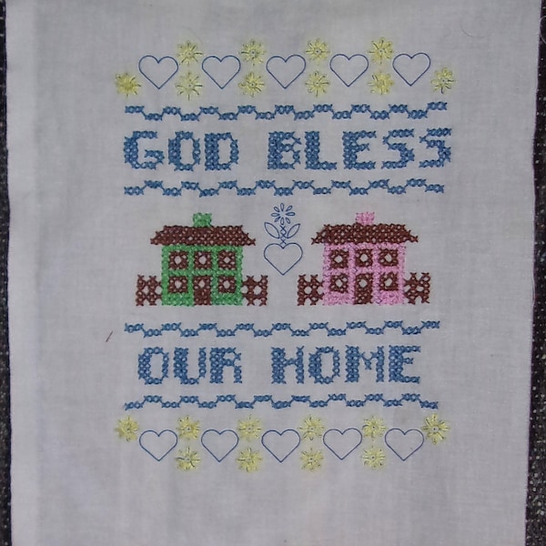 God Bless Our Home Cross Stitch Pattern Etsy