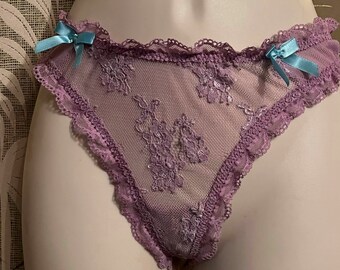 Y2k Lace Thong Panty ~ Victoria's Secret Sexy Little Things Sz Med Panties