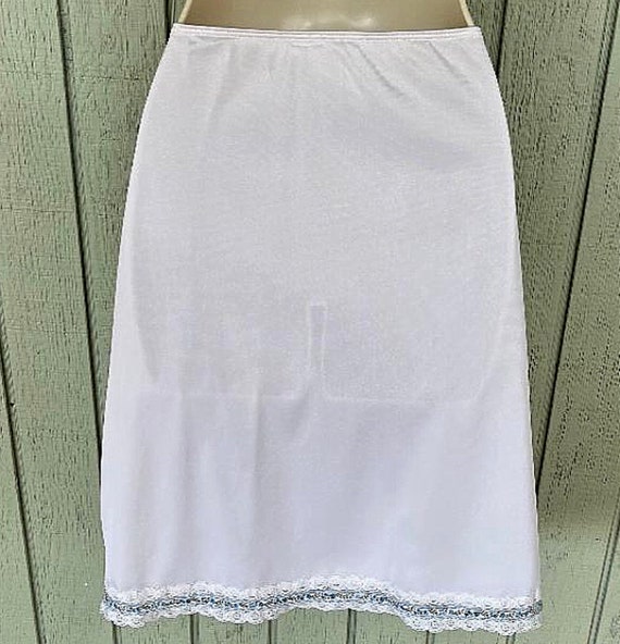 Vntge 60s SEARS The Doesn't Slip XXL Skirt Slip w… - image 2