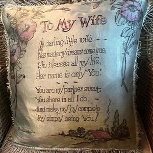 50s Souvenir Pillow - Etsy