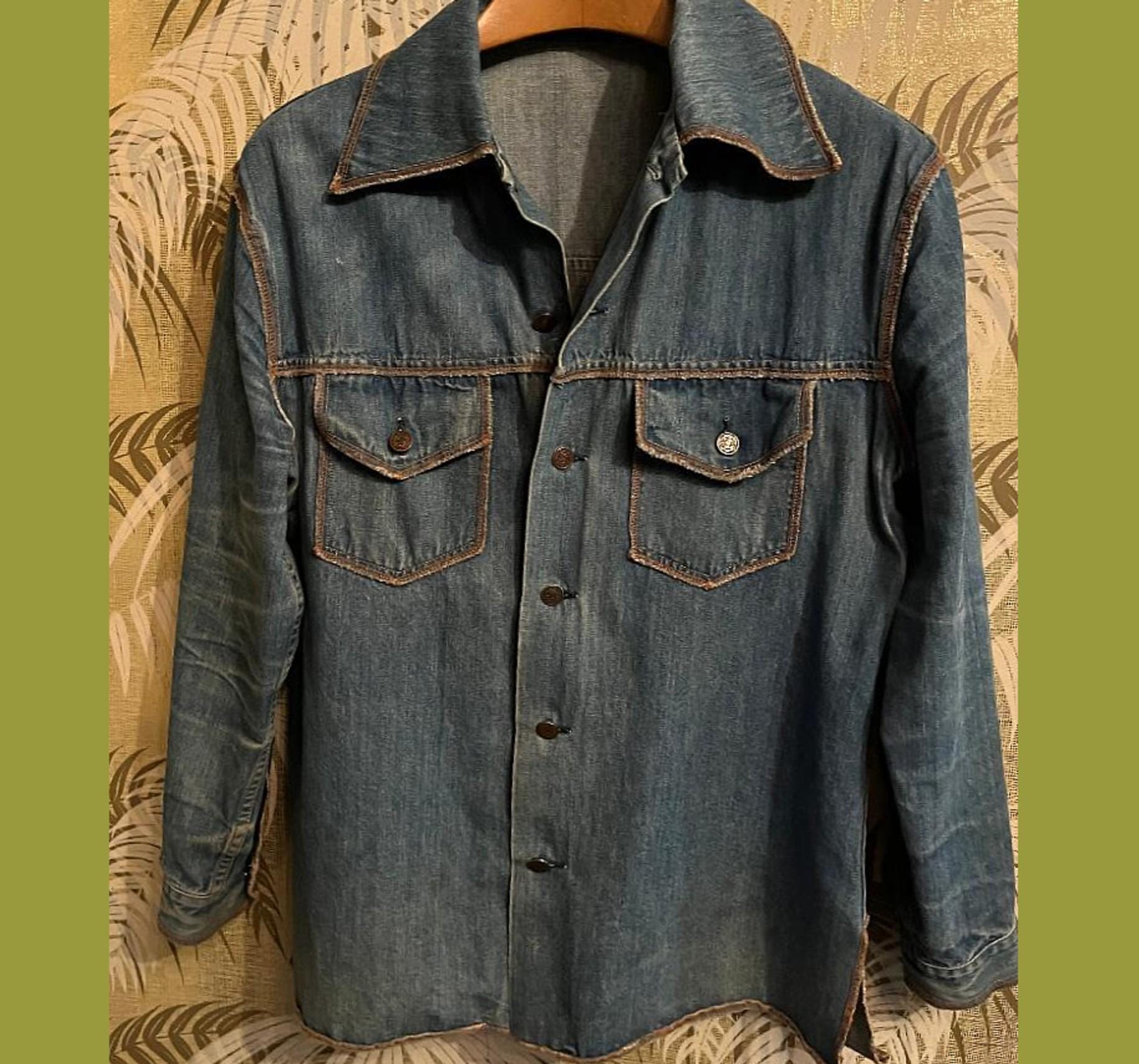 70s Vintage JC Penney Denim Shirt Jacket ~ 1970s Unisex Top