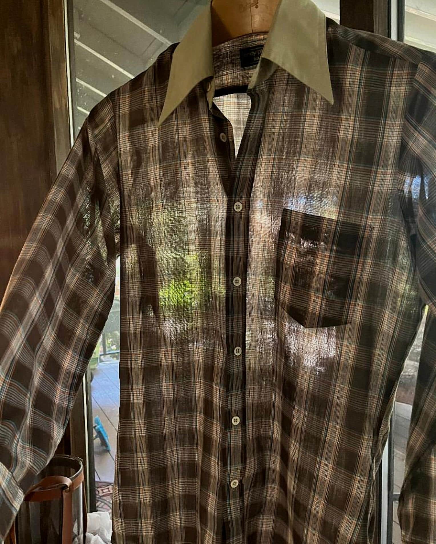 【2000Archives】BROWN CHECK SEE-THROUGH T-SHIRT Vintage 90s/00s Nike Texas Longhorns College T-Shirt Center