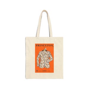 1995 Reunion Jacket with Logo Cotton Canvas Tote Bag