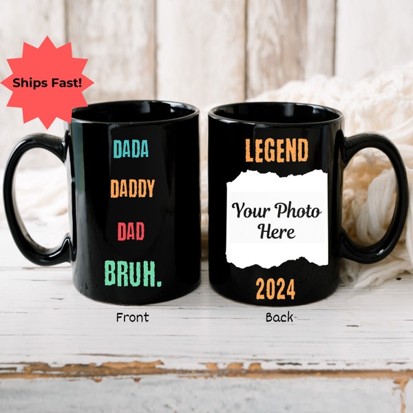 Personalized Father's Day Mug, Custom Photo Mug from kids, Gift for Dad from wife, Coffee Cup, Funny Mug, First Dad Gifts, Fathers Day Gift