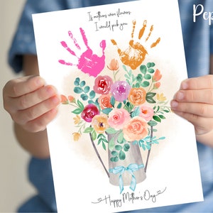 Personalized Handprint Art: Mother&#39;s Day Keepsake Gift (PDF)